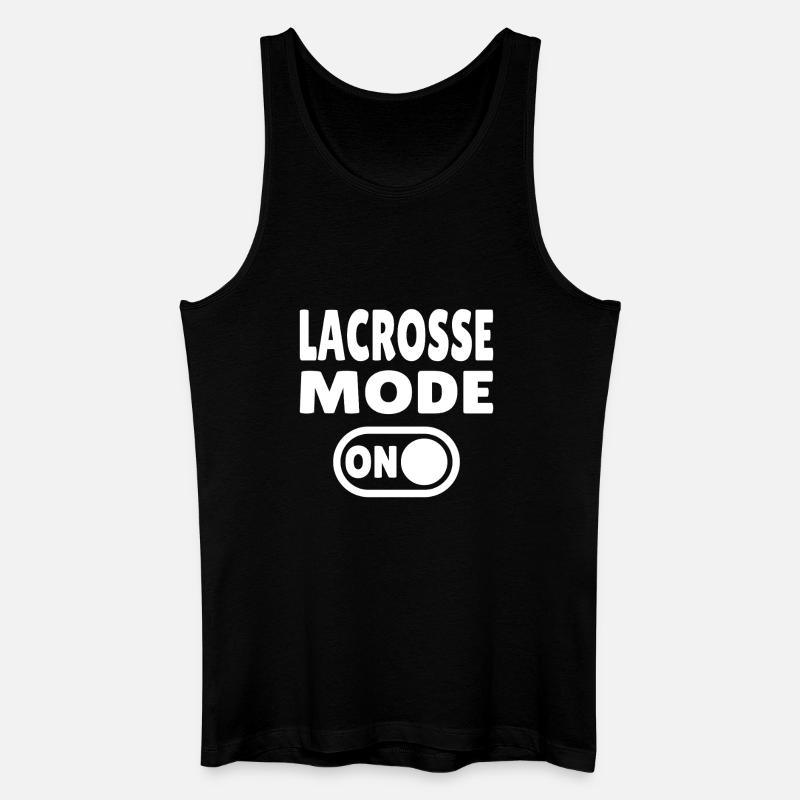 Lacrosse Mode ON - Männer Bio Tank Top - Schwarz