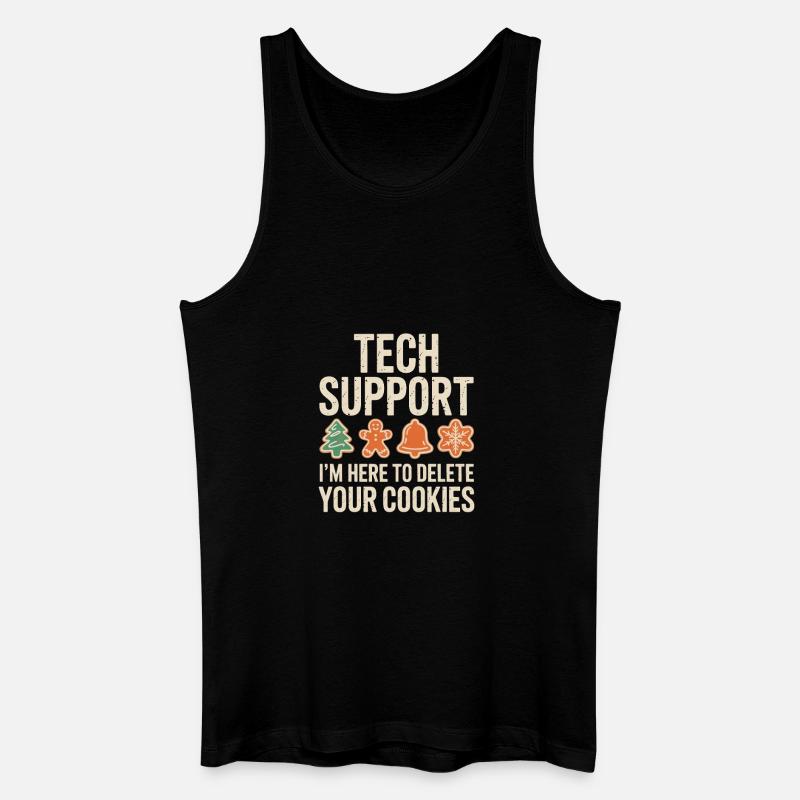 Löschung von technischen Support-Cookies - Männer Bio Tank Top - Schwarz
