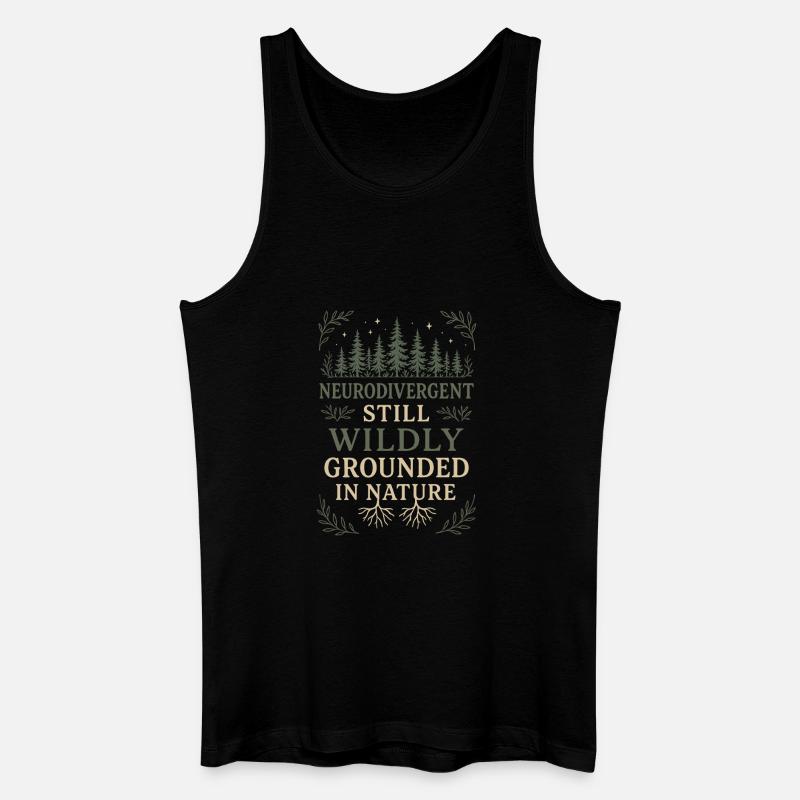 Neurodivergenter Introvertierter - Männer Bio Tank Top - Schwarz