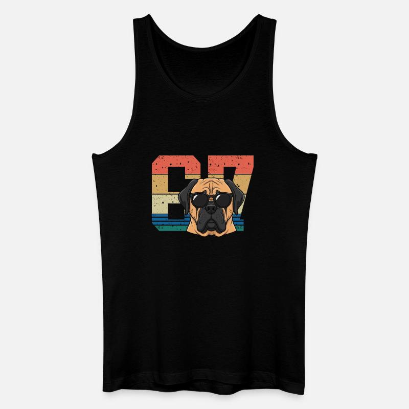 Pride Pup Sunglasses 67 Meme - Männer Bio Tank Top - Schwarz