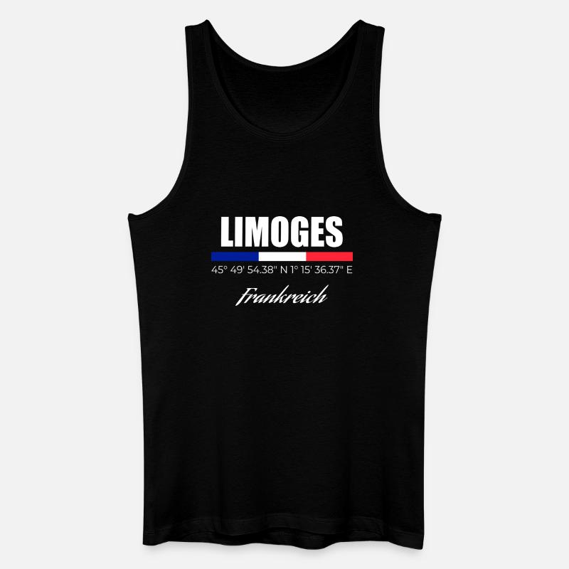 Limoges - Männer Bio Tank Top - Schwarz