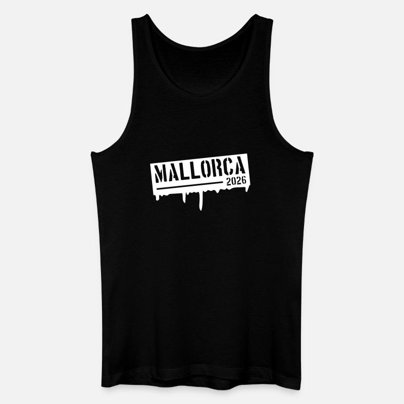 Mallorca 2026 - Männer Bio Tank Top - Schwarz