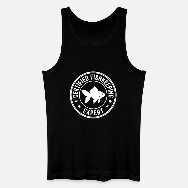 Aquarium Experte Aquarianer Aquaristik Geschenk - Männer Bio Tank Top - Schwarz