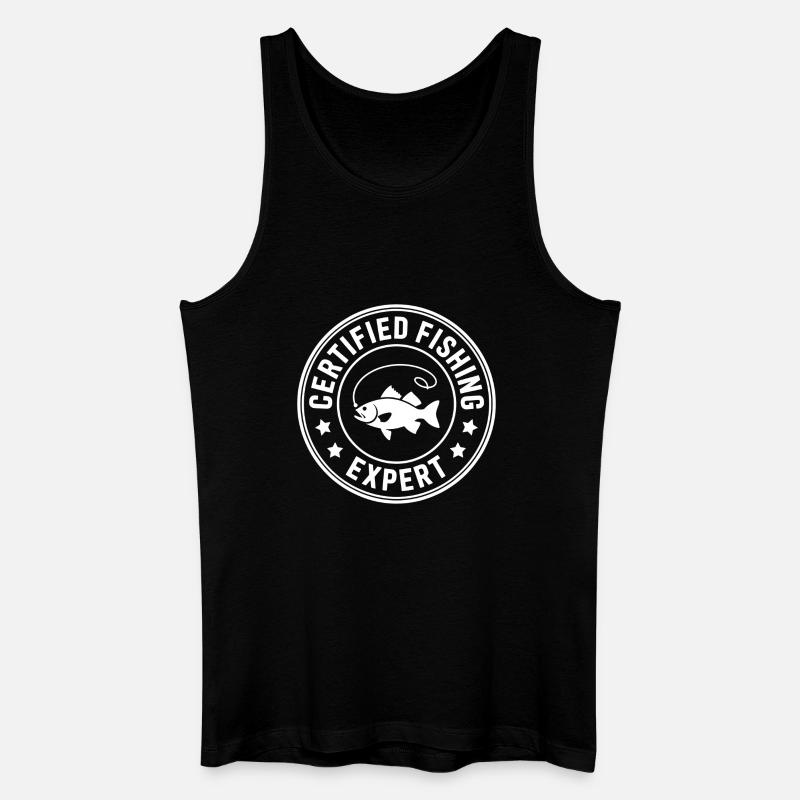Angler Experte Angeln Fischen - Männer Bio Tank Top - Schwarz