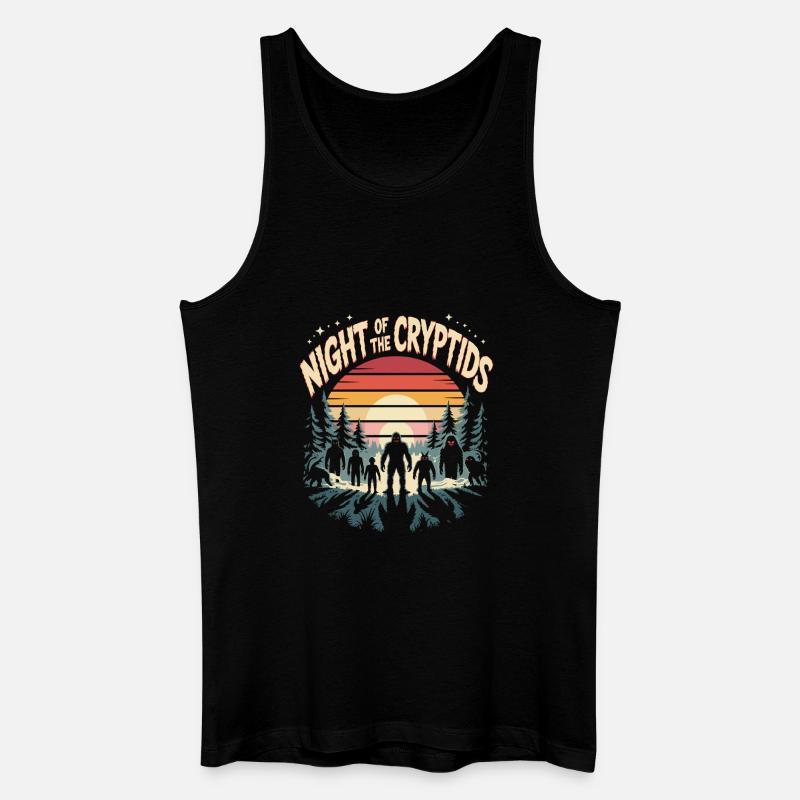 Kryptozoologie-Nacht der Kryptiden - Männer Bio Tank Top - Schwarz