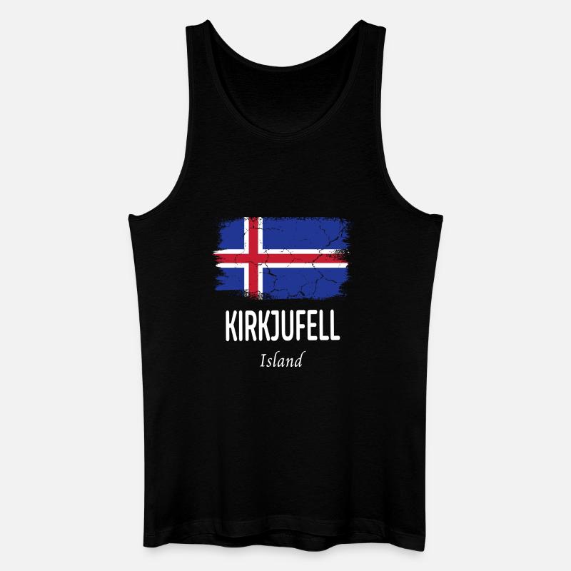 Kirkjufell - Männer Bio Tank Top - Schwarz