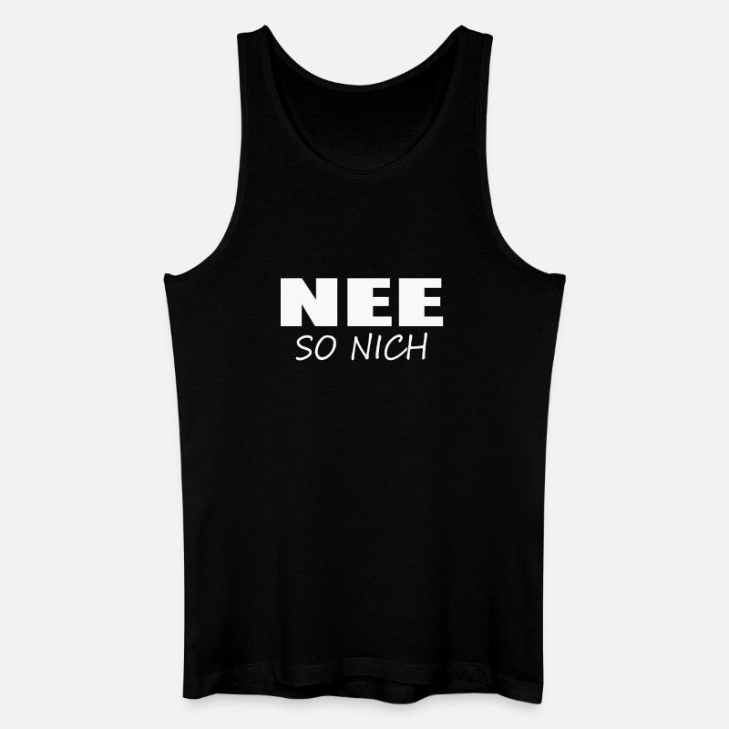 NEE - SO NICH - Männer Bio Tank Top - Schwarz