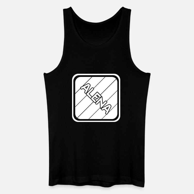 Alena - Männer Bio Tank Top - Schwarz