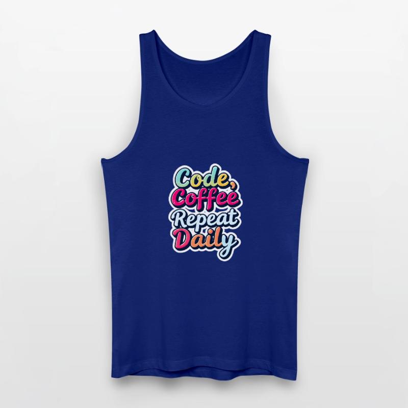 Code Sleep Debug Repeat Programmer Shirt Men’s Organic Tank Top