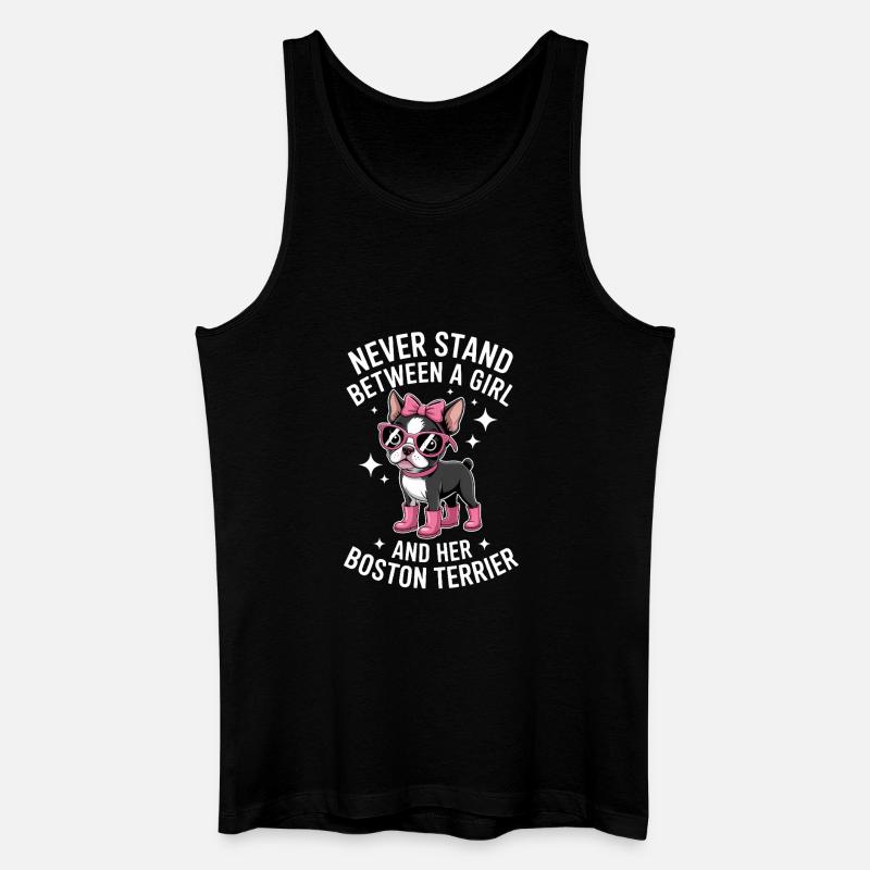 Boston Terrier Sprüche Lustiger Terrier Geschenk - Männer Bio Tank Top - Schwarz