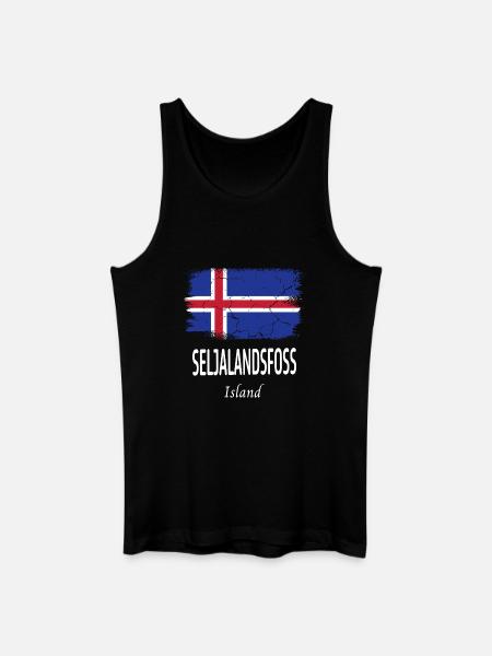 Seljalandsfoss - Men’s Organic Tank Top - black