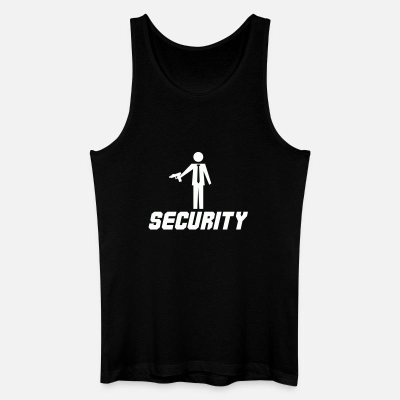 Security with a weapon - Men’s Organic Tank Top - black
