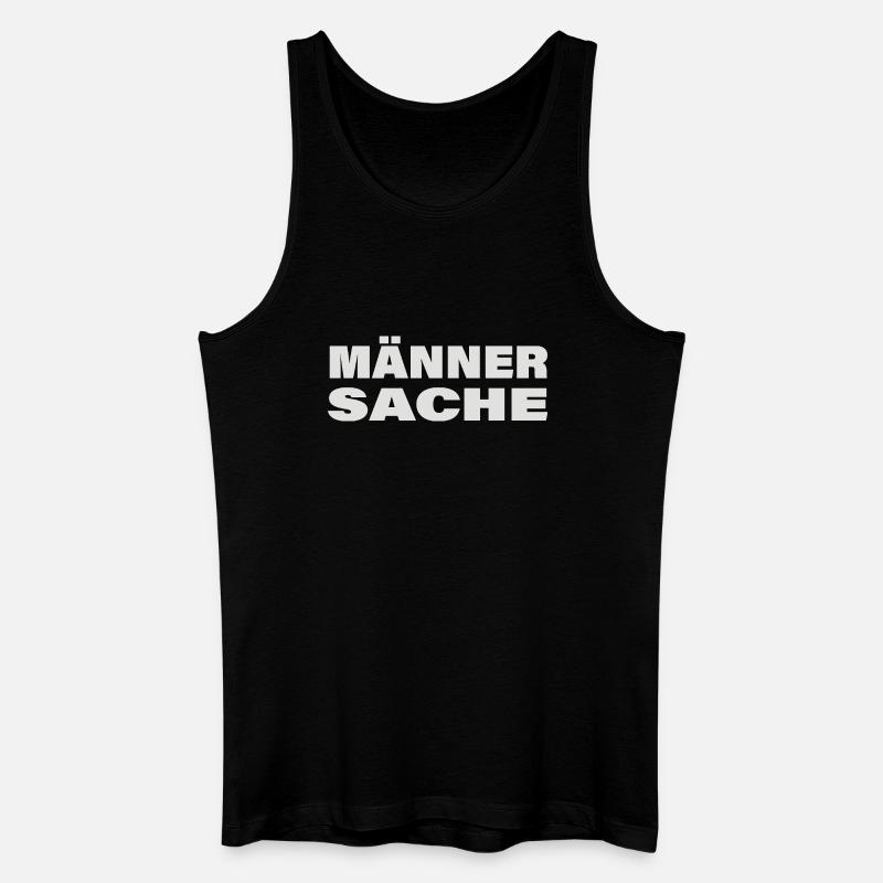 MÄNNERSACHE - Männer Bio Tank Top - Schwarz