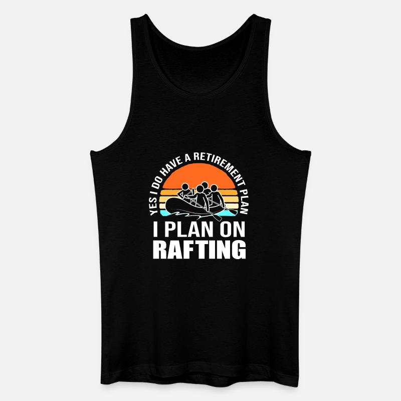 Paddelboot Kajakfahren Kajak Rafting - Männer Bio Tank Top - Schwarz