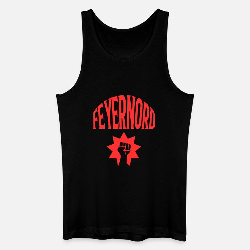 Feyernord - Männer Bio Tank Top - Schwarz