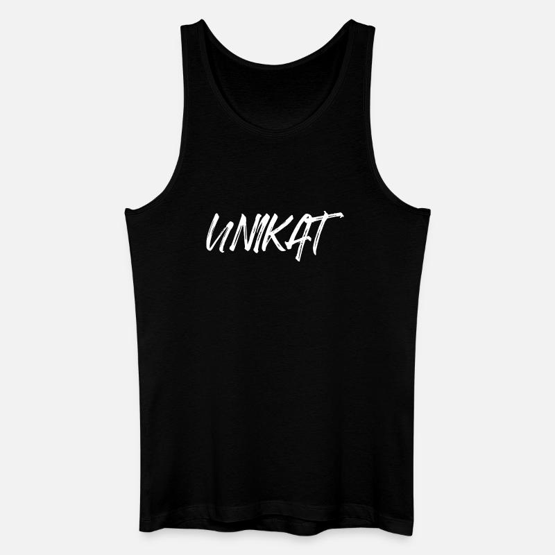 Unikat Einzigartig Individuell Selbstwert Unique - Männer Bio Tank Top - Schwarz