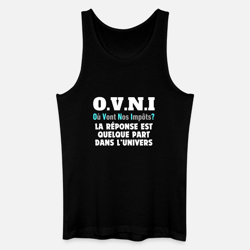 UFO - Männer Bio Tank Top - Schwarz