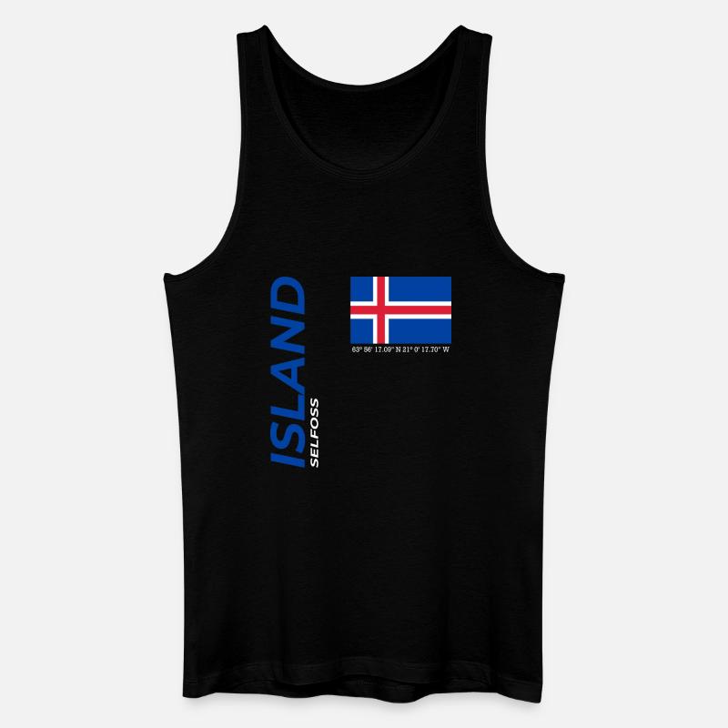 selfoss - Men’s Organic Tank Top - black