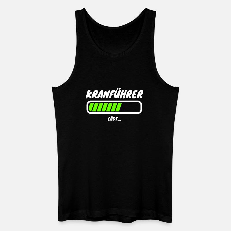 Kranführer Ladebalken Beruf - Männer Bio Tank Top - Schwarz
