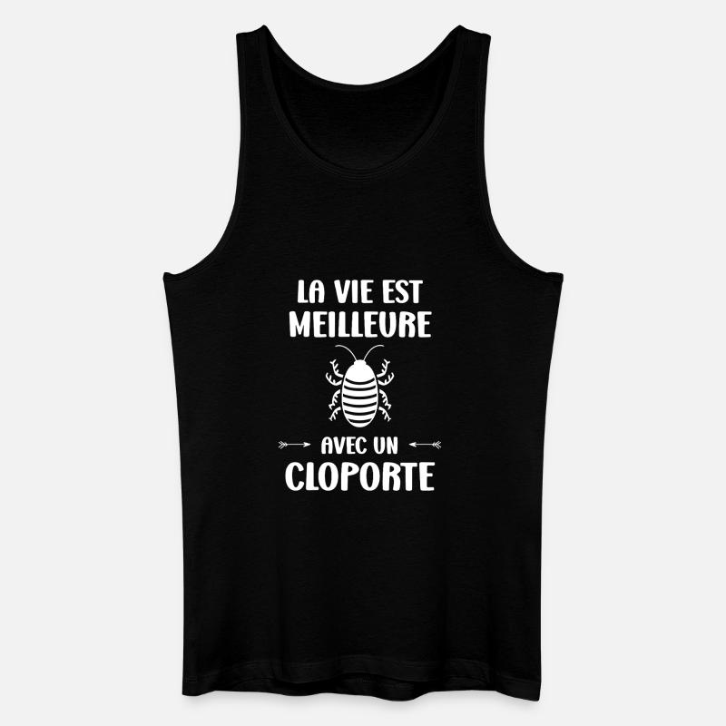 cloporte_-10- - Männer Bio Tank Top - Schwarz