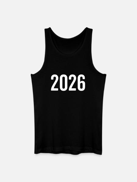2026 Year Digit - Men’s Organic Tank Top - black