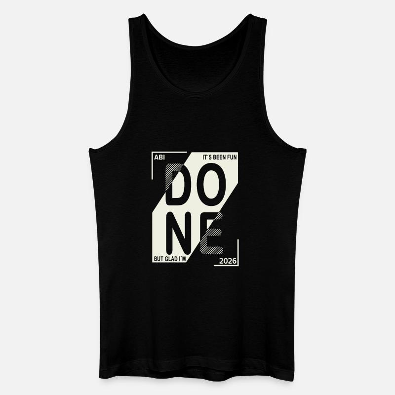 Done 2026 – Abi geschafft Design - Männer Bio Tank Top - Schwarz