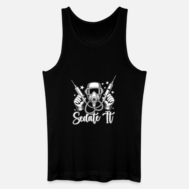 Anesthesiologist Sedate It Anesthesia - Männer Bio Tank Top - Schwarz