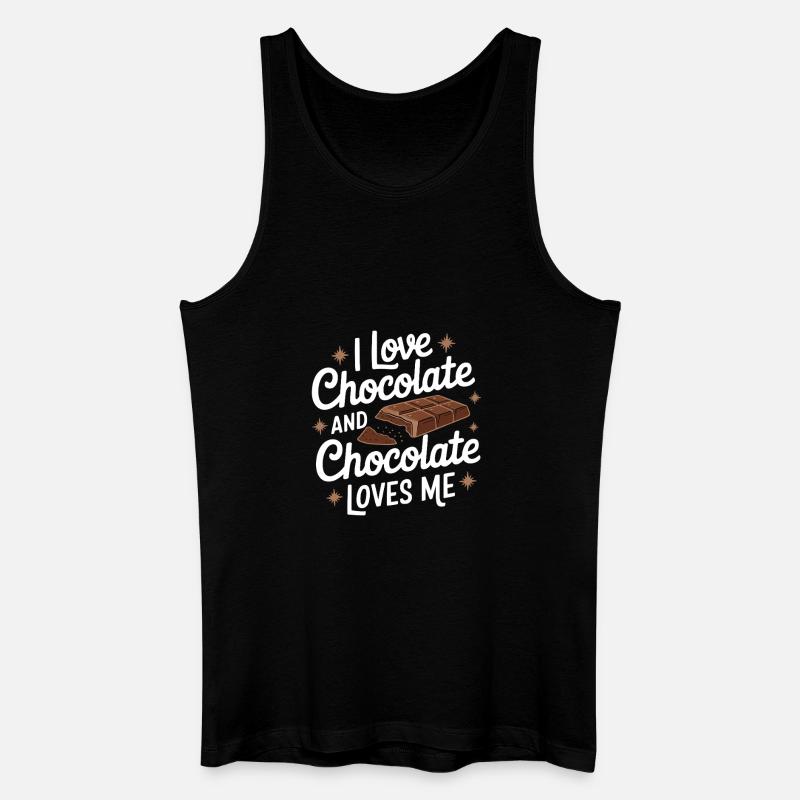 Schokolade - Männer Bio Tank Top - Schwarz