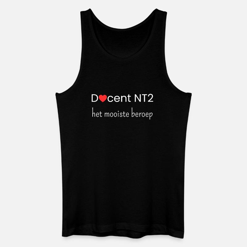 NT2-Lehrer: der beste Beruf - Männer Bio Tank Top - Schwarz