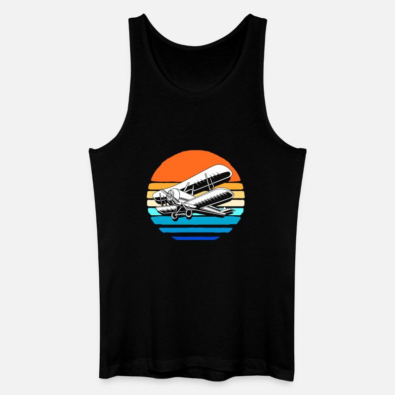 Modellflugzeug Modellflug - Männer Bio Tank Top - Schwarz
