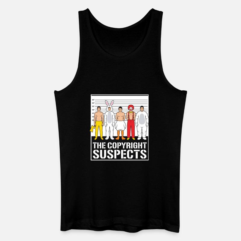 Die Urheberrechtsverdächtigen - Männer Bio Tank Top - Schwarz