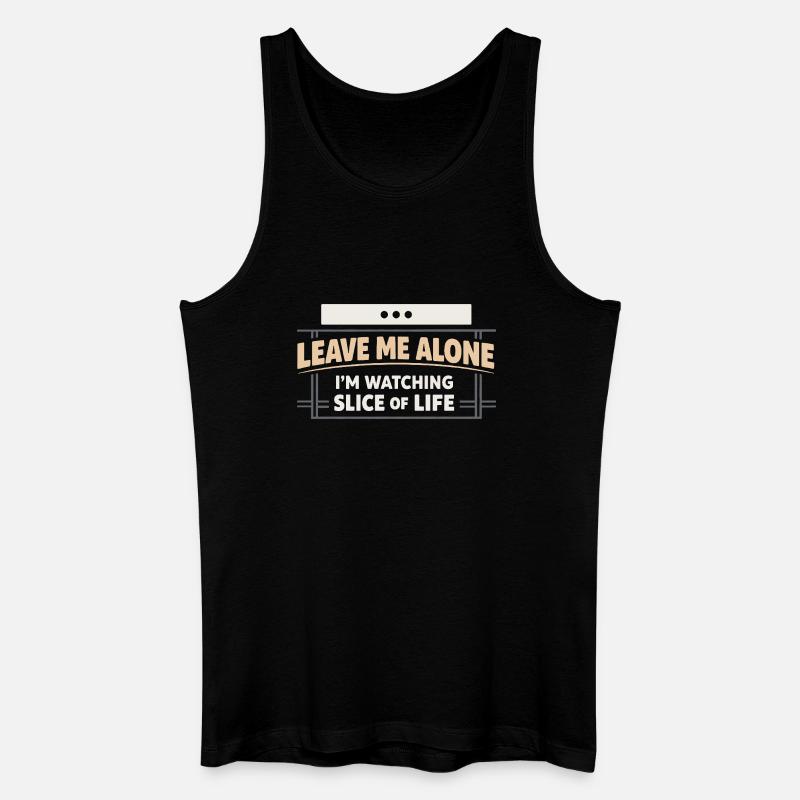 Anime introvert Weeb couch potato - Men’s Organic Tank Top - black