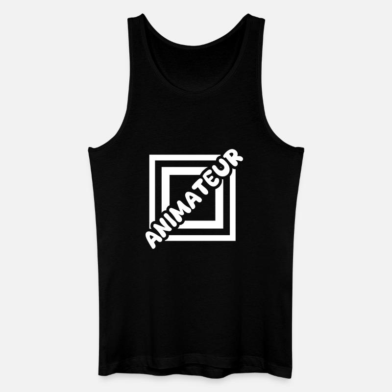 Job Animateur - Männer Bio Tank Top - Schwarz