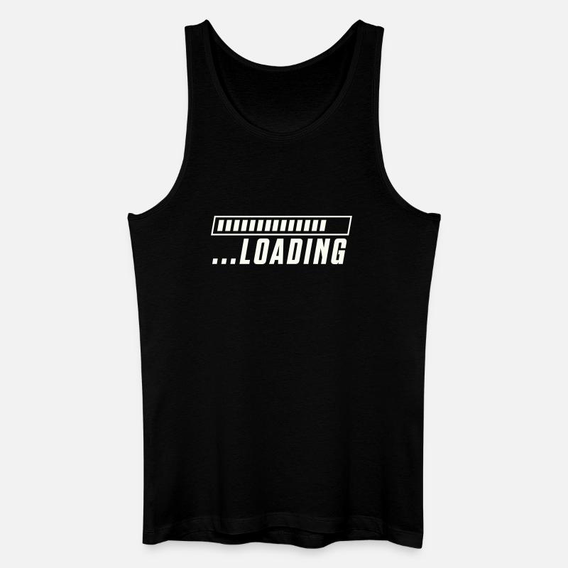 Ladebalken Loading Fortschritt - Männer Bio Tank Top - Schwarz