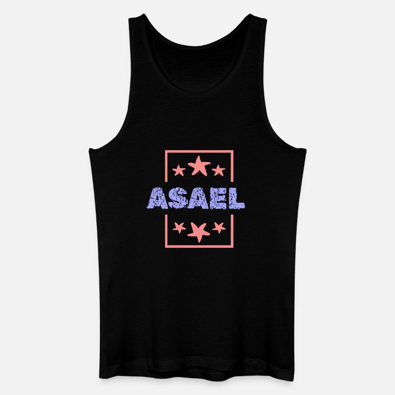 Asael Asael - Männer Bio Tank Top - Schwarz