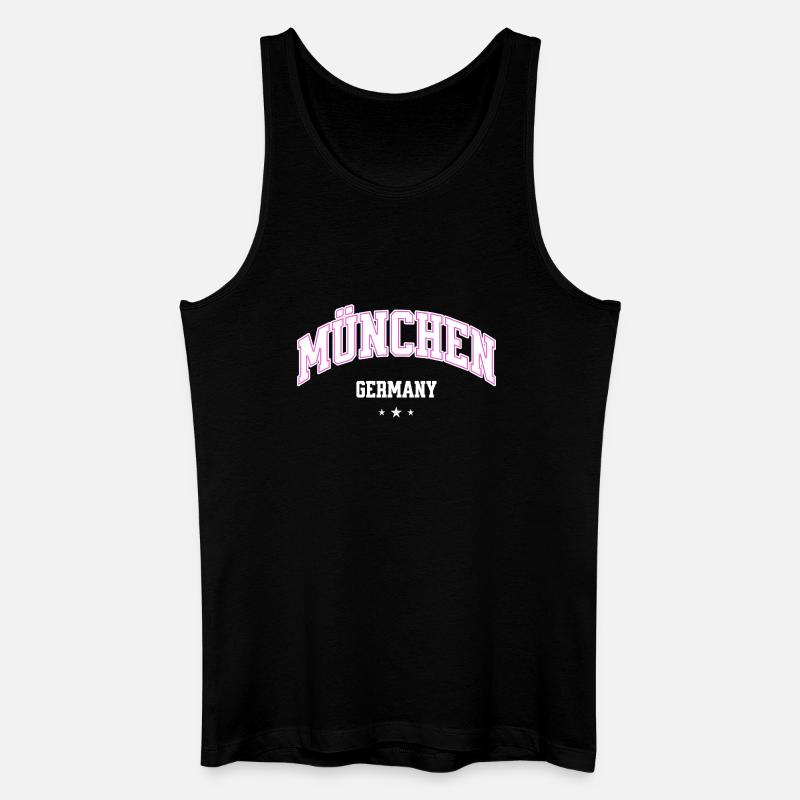 München Neonbogen Flair - Männer Bio Tank Top - Schwarz