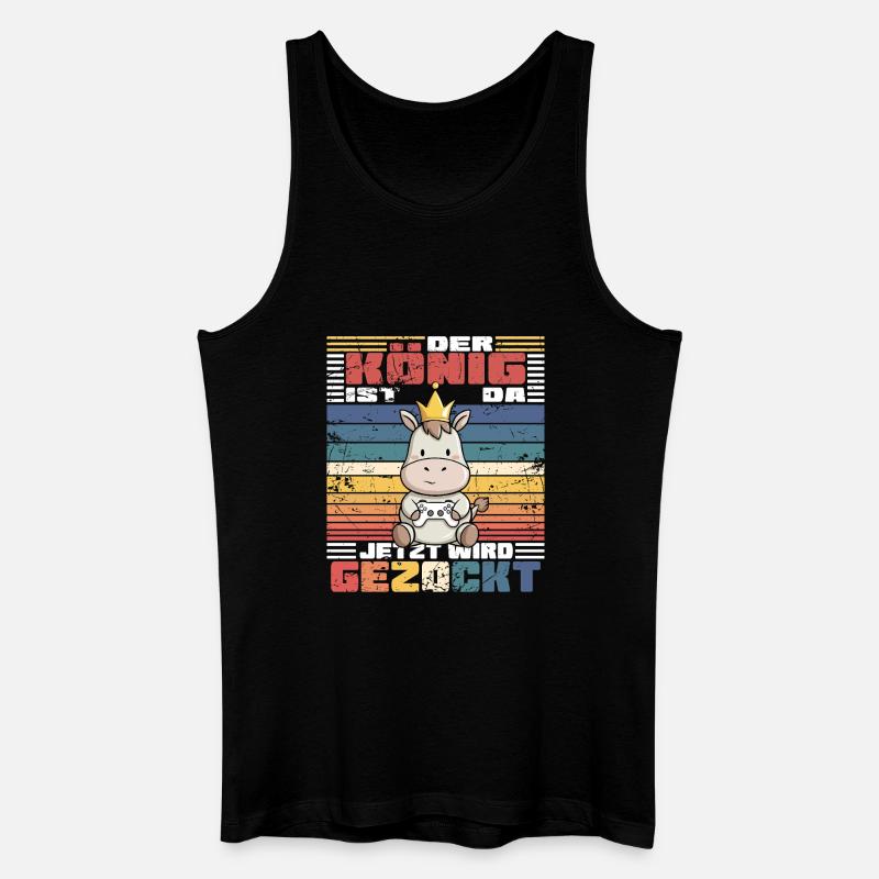 Game König computerspiel - Männer Bio Tank Top - Schwarz