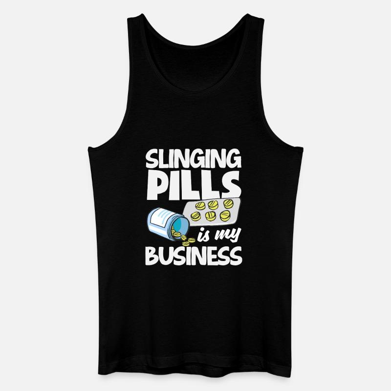 Apotheker Pharmazeutisch-technischer - Männer Bio Tank Top - Schwarz