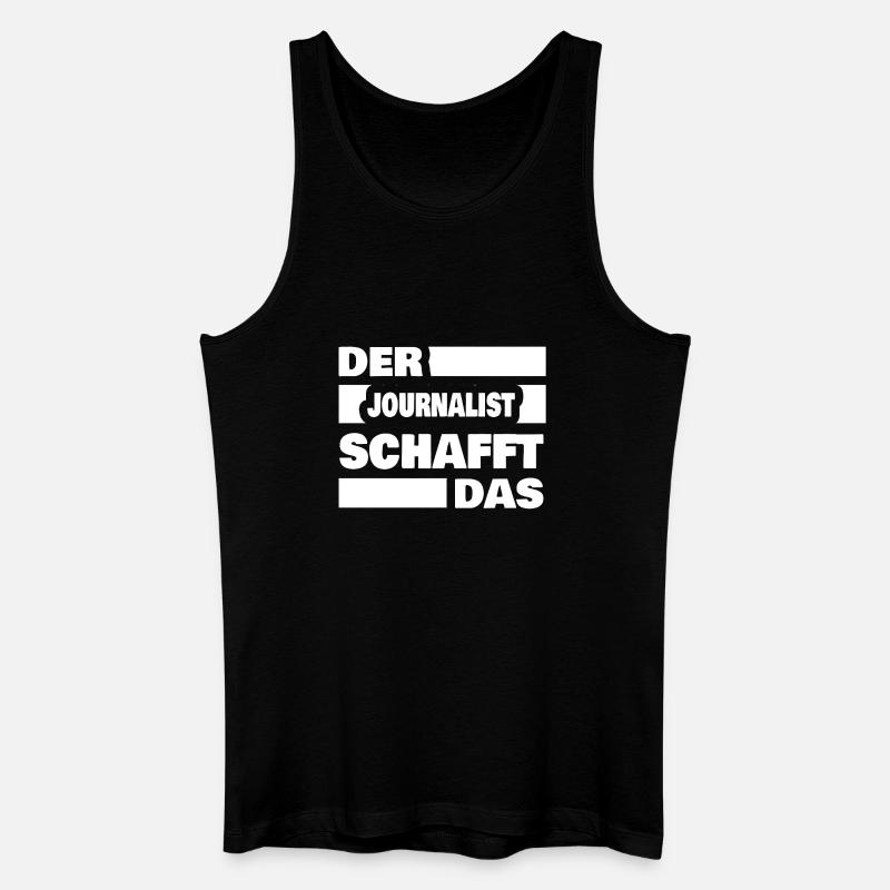 Journalist - Männer Bio Tank Top - Schwarz