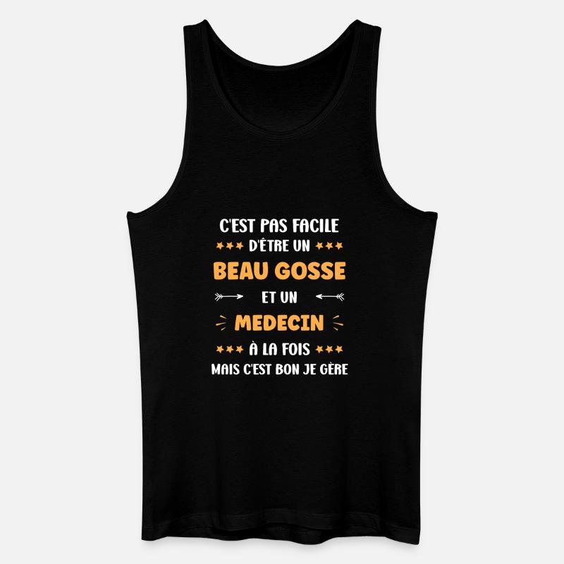 Arzt - Männer Bio Tank Top - Schwarz