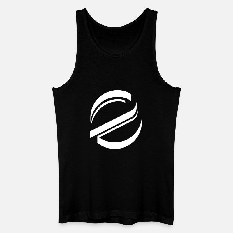 Logo - Männer Bio Tank Top - Schwarz