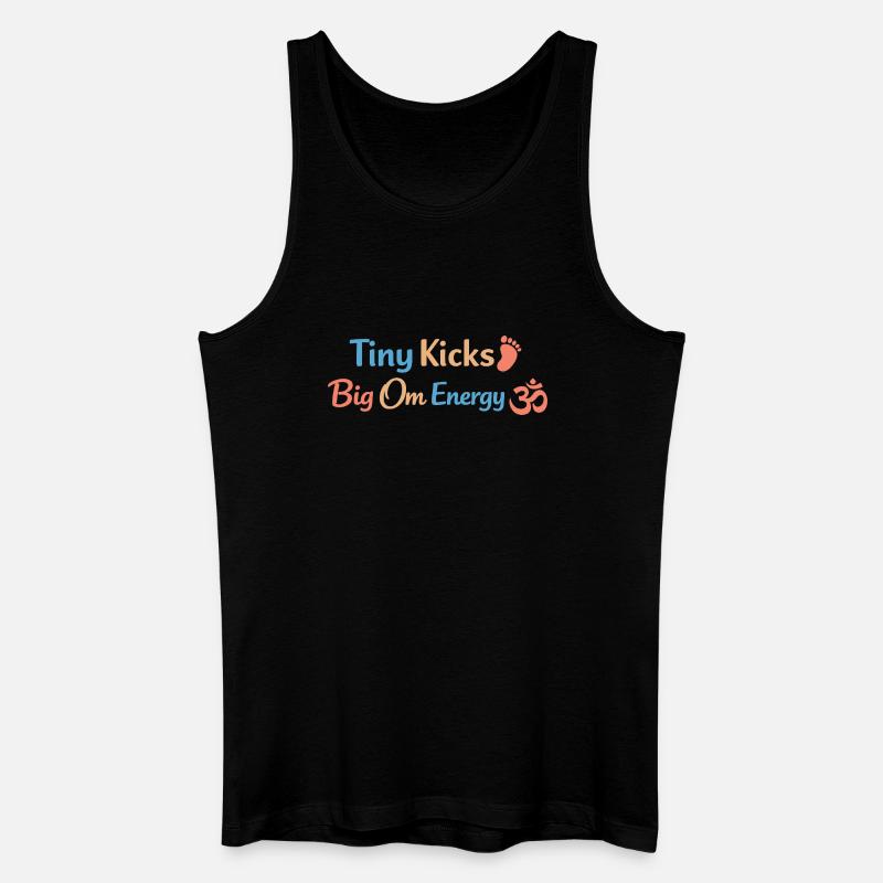 Vorgeburtliches Yoga Werdende Mutter - Männer Bio Tank Top - Schwarz
