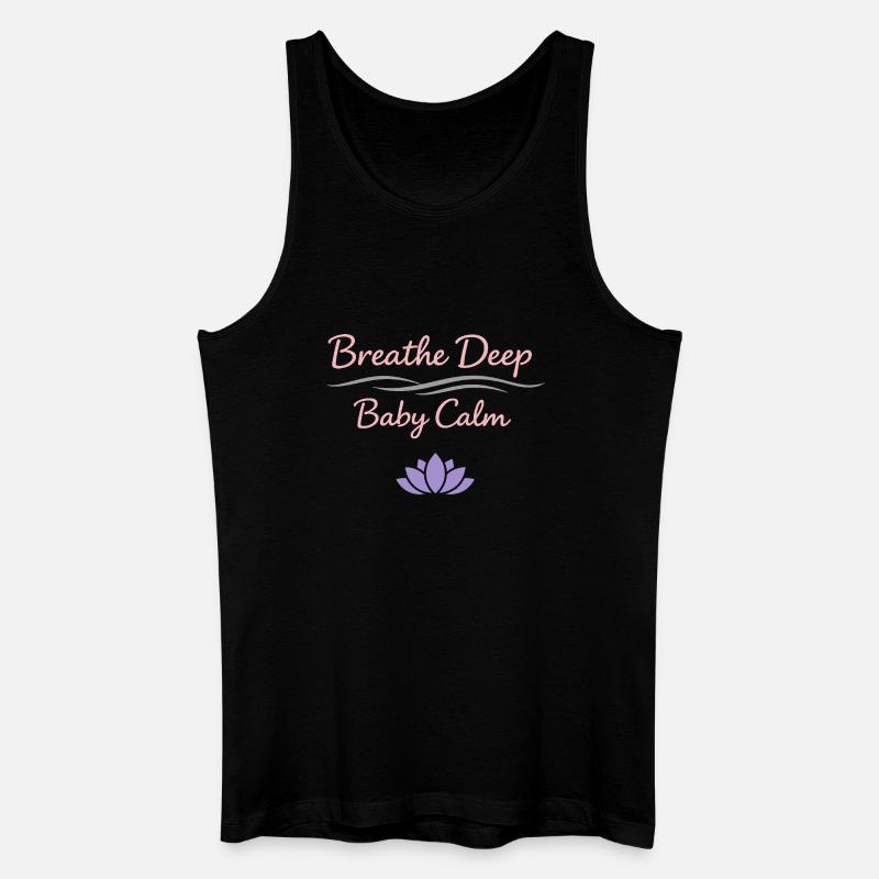 Vorgeburtliches Yoga Werdende Mutter - Männer Bio Tank Top - Schwarz