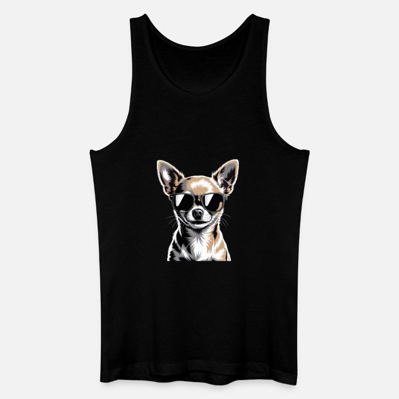 Chihuahua - Männer Bio Tank Top - Schwarz