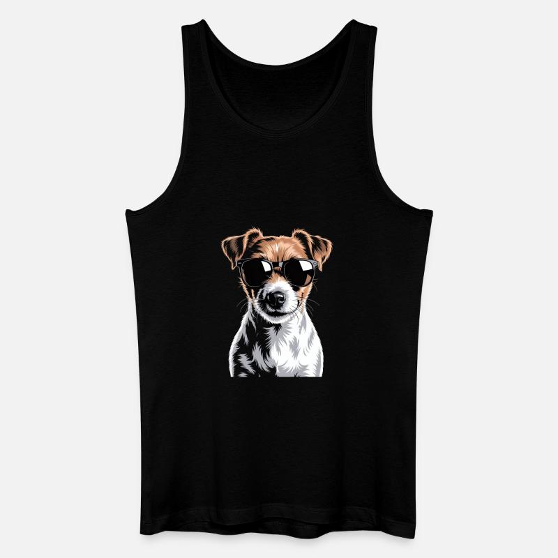 Jack Russell Terrier - Männer Bio Tank Top - Schwarz