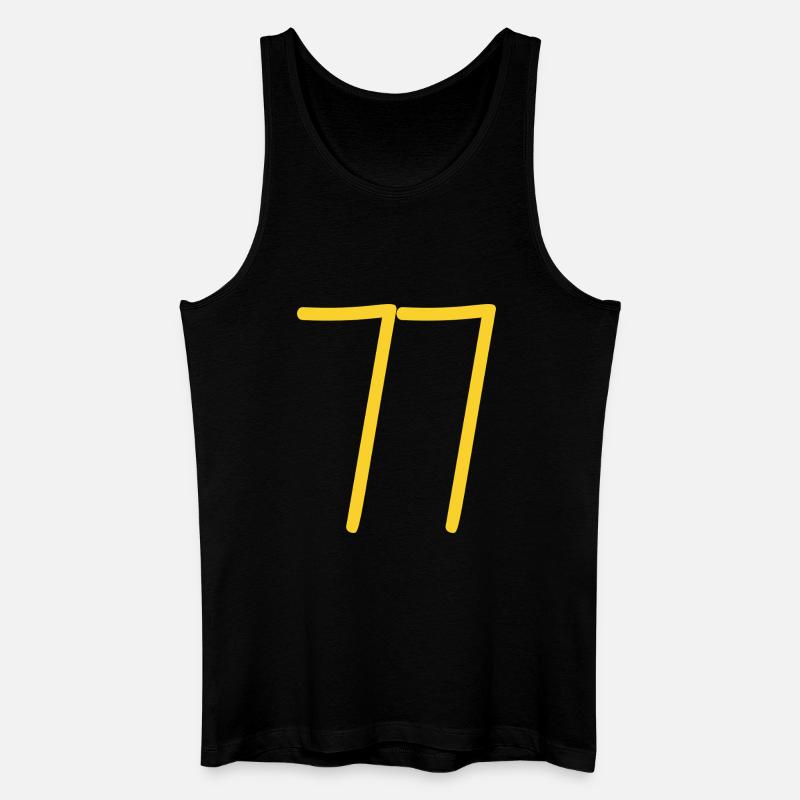 77 - Männer Bio Tank Top - Schwarz