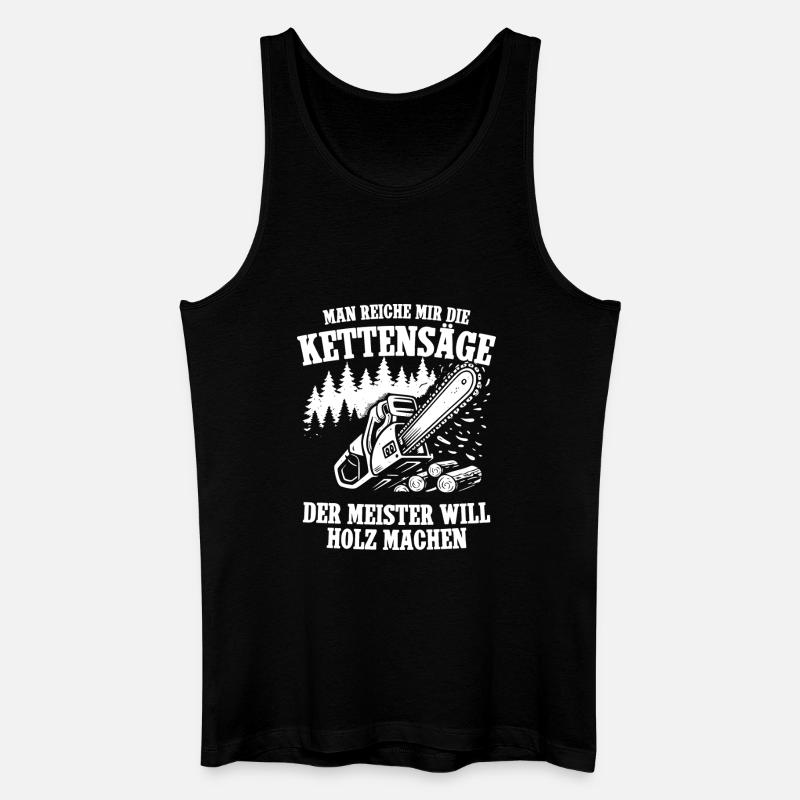 Hand me the chainsaws - Men’s Organic Tank Top - black