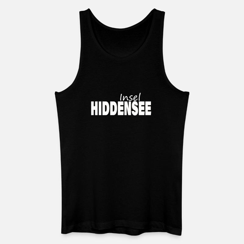 HIDDENSEE - Männer Bio Tank Top - Schwarz