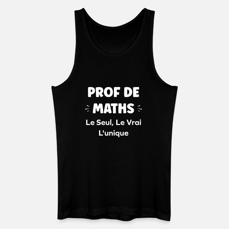 Lehrer-Mathematik Einzigartig Wahr - Männer Bio Tank Top - Schwarz