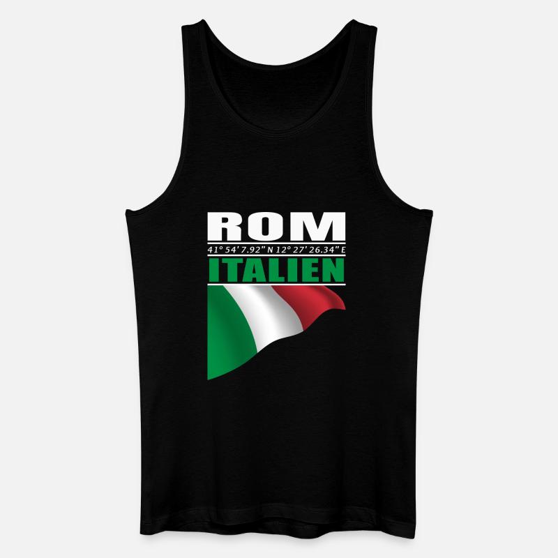 Rom - Männer Bio Tank Top - Schwarz